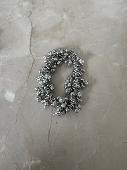 Silver Cluster Charm Bracelet